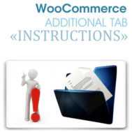 WooCommerce Additional Tab «INSTRUCTIONS»
