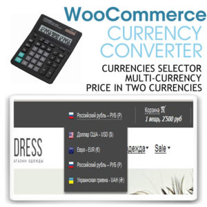 WooCommerce Currency Converter Multicurrency Price in two currencies