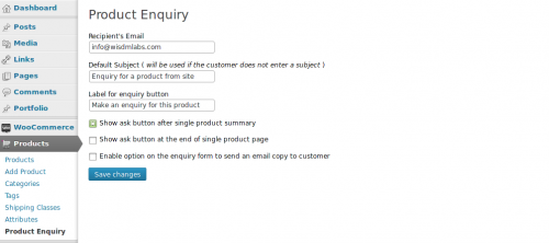 product-enquiry-for-woocommerce-screenshot-1