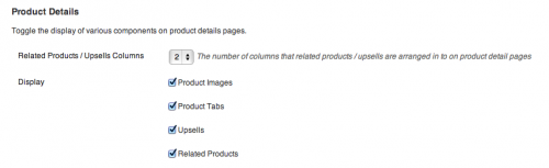Product Details Customiser